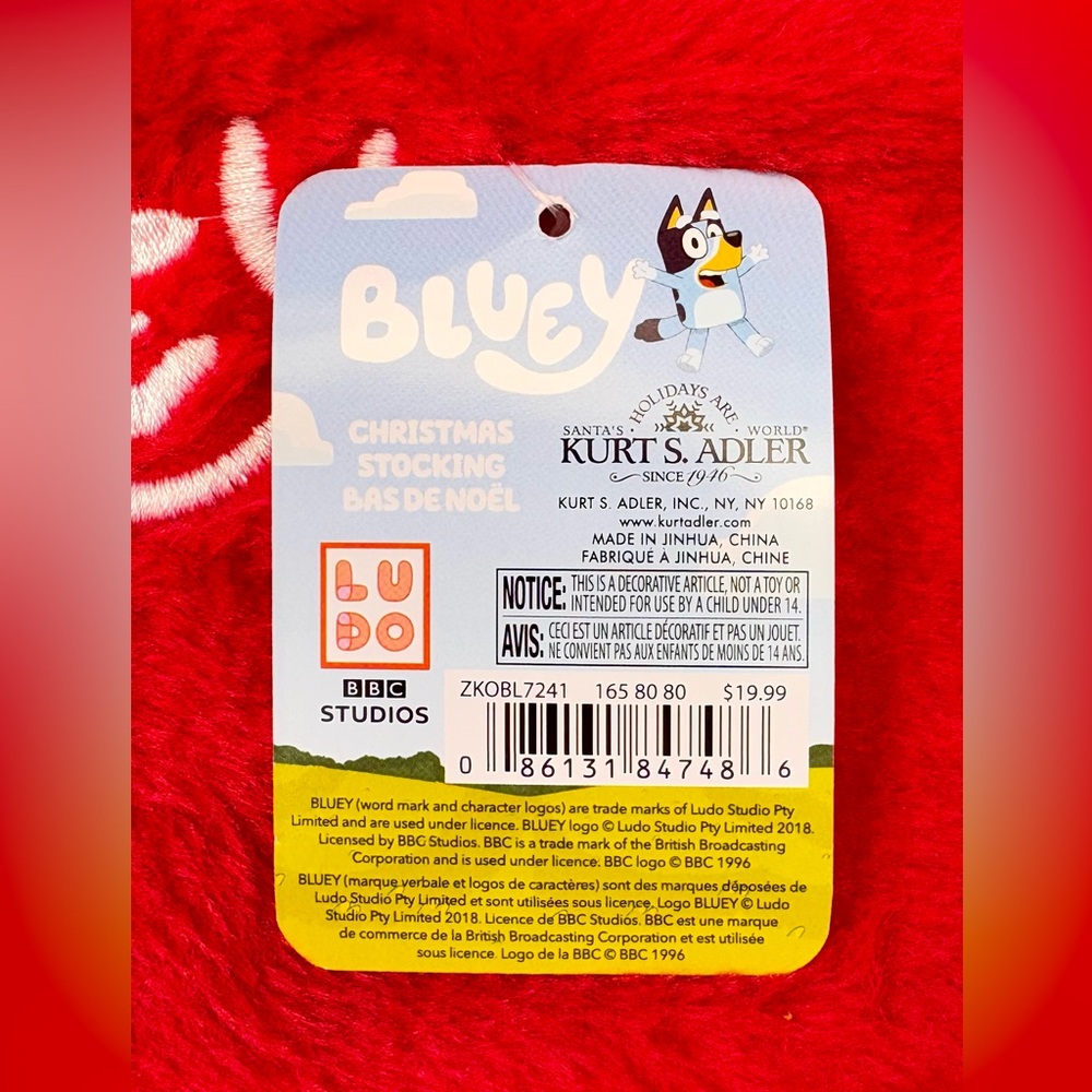 BLUEY CHRISTMAS STOCKING - Picture 6 of 6